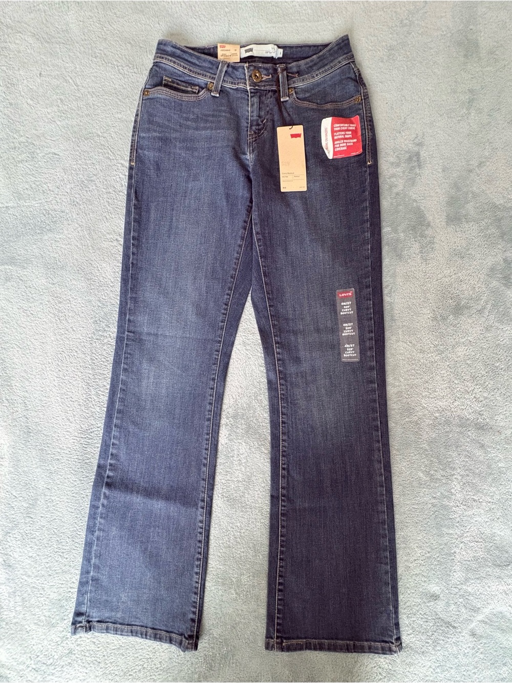 Levi’s 529 Curvy Bootcut Jeans NWT Women’s Size 4/27 Medium Wash Stretch